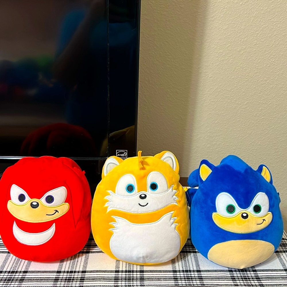 Set of 3 Sonic the Hedgehog Squish mellows